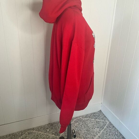 Vintage Jerzees Men’s XL Red Angoon Native American Bald Eagle Sweatshir… - Picture 4 of 13